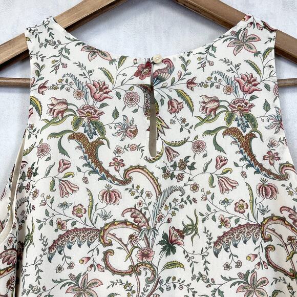 Max Studio Womens Sleeveless Top Sz Small Floral Boho Summer‎ Cottagecore Dainty - Picture 5 of 10